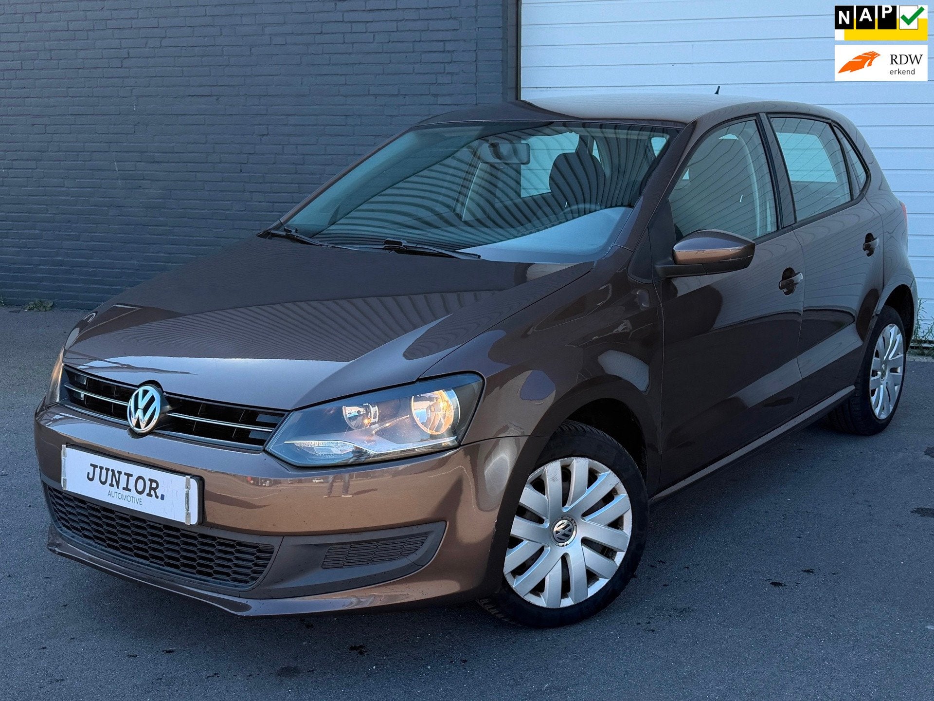 Volkswagen Polo 1.2 TSI BlueMotion Edition NIEUWEKETTING/AIR, Voorwielaandrijving, Euro 5, Stof, Zwart