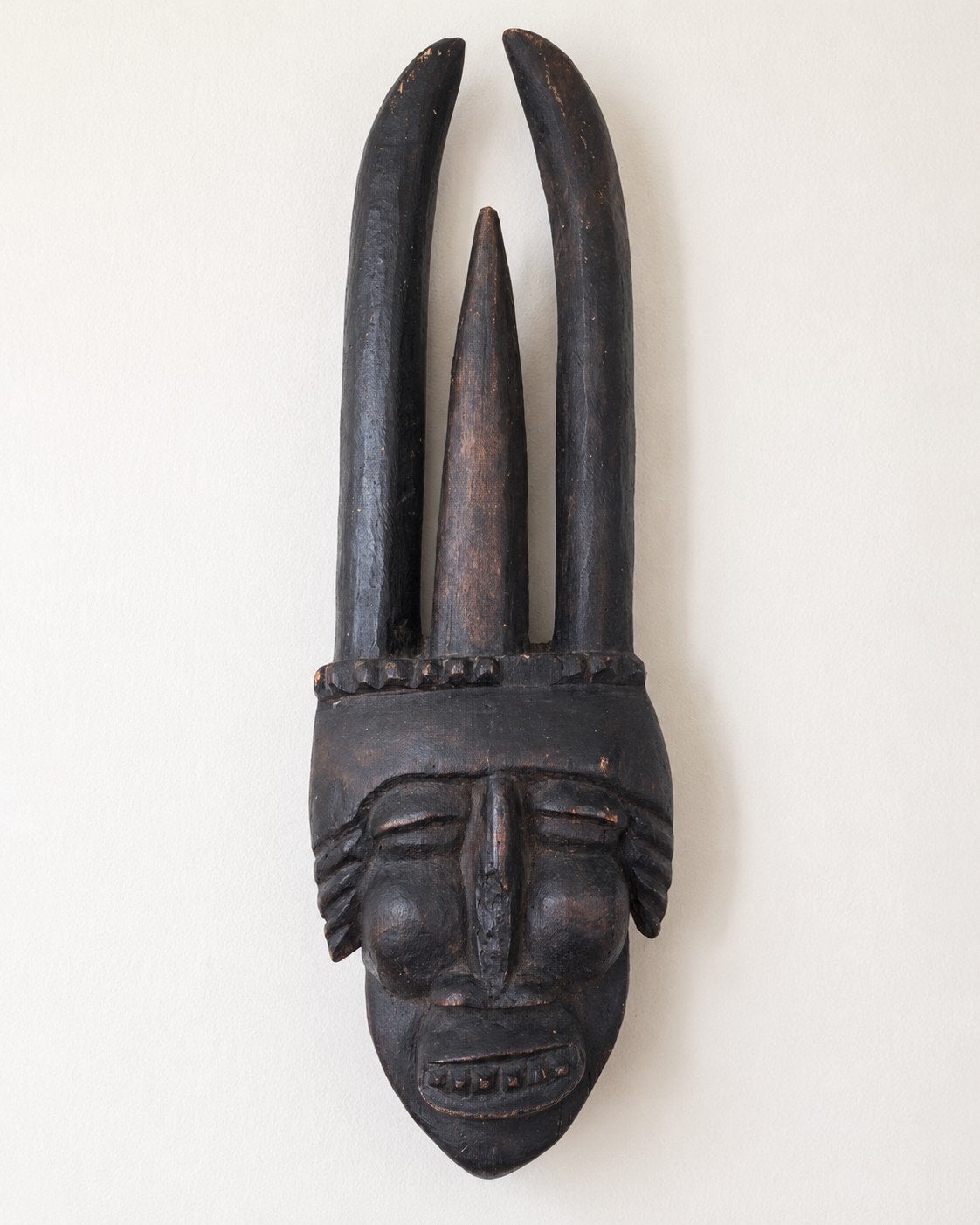 Afrikaans houten masker - Wanddecoratie- Boho/Ibiza stijl, Ophalen of Verzenden