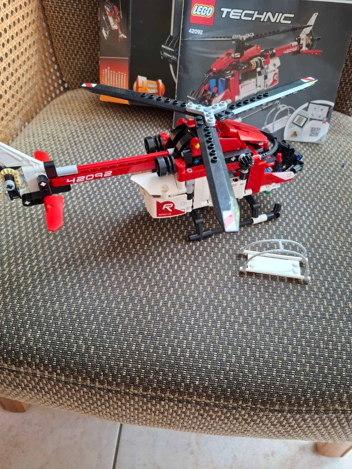 LEGO Technic 42092 Redding Helikopter met doos en boekje, Lego, Ophalen of Verzenden, Zo goed als nieuw, Complete set