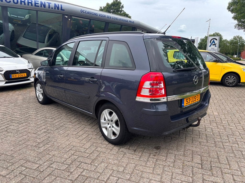 Opel Zafira 1.8 Business, 7p. Nieuwe APK, PDC, Navi Inruil m, Auto's, Opel, Voorwielaandrijving, Gebruikt, 4 cilinders, Zilver of Grijs