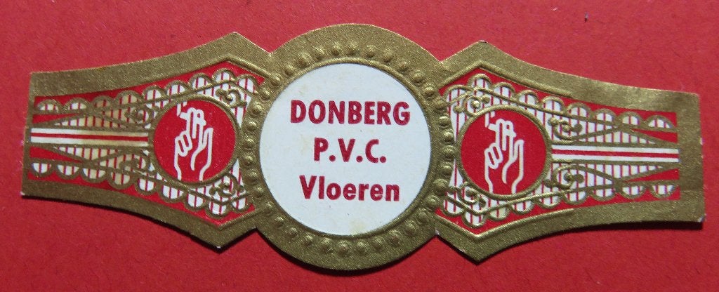 Sigarenbandje Reclamebandje Donberg PVC Vloeren, Verzenden, Gebruikt, Sigarenbandjes