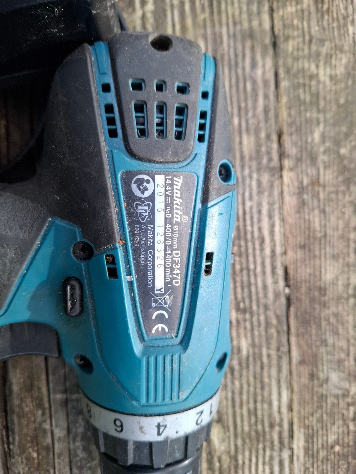 Makita DF347D Accuboormachine met 1 accu en lader, Ophalen, Gebruikt, Boor- en Schroefmachine