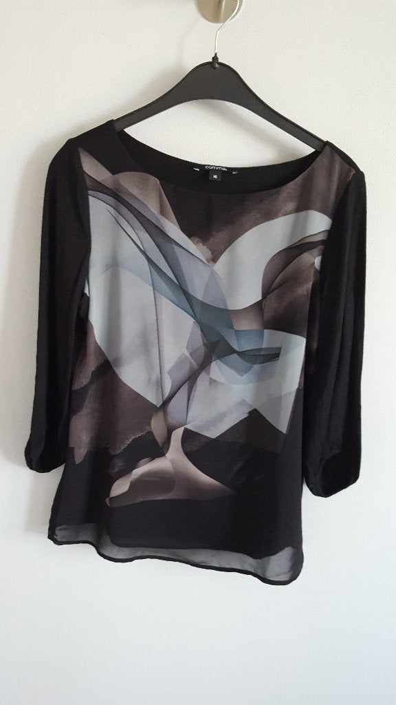 prachtige Comma top maat S, Kleding | Dames, Tops, Zo goed als nieuw, Maat 36 (S), Zwart, Lange mouw, Ophalen of Verzenden