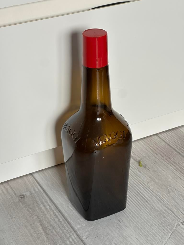 Vintage grote maggie fles, Antiek en Kunst, Ophalen of Verzenden