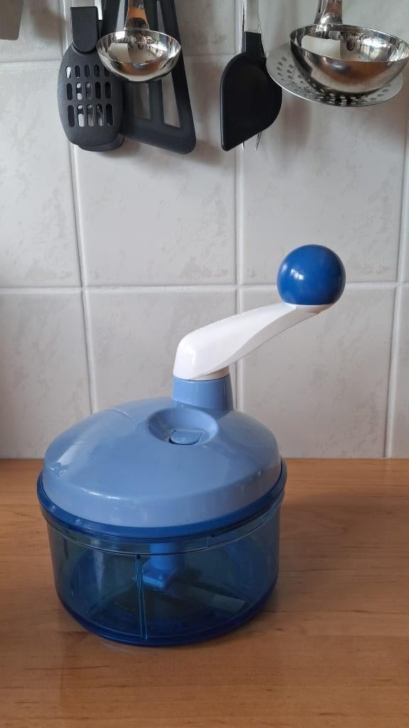 Tupperware Quick Chef - groot model blauw - zgan, Ophalen of Verzenden, Zo goed als nieuw, Blauw, Overige typen