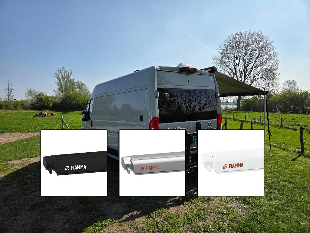 Cassetteluifel / luifel Fiamma F80S voor Ducato Jumper Boxer, Ophalen, Zo goed als nieuw