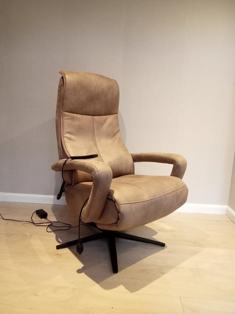 Prachtige Hukla elektrische relax fauteuil zgan, Huis en Inrichting, Fauteuils, Ophalen of Verzenden, Zo goed als nieuw, Stof