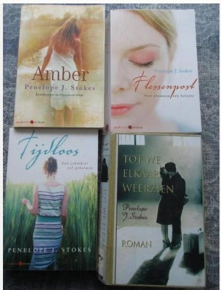 Penelope J Stokes - Amber / Flessenpost /Tijdloos / Weerzien, Ophalen of Verzenden, Zo goed als nieuw