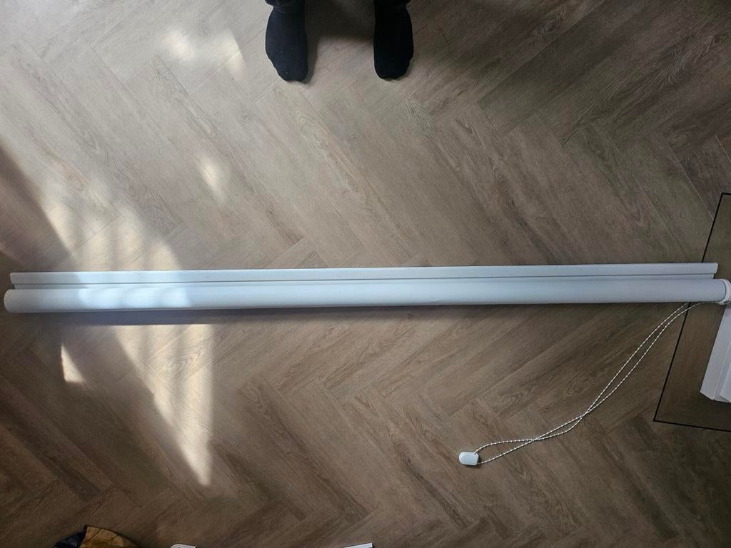 Rolgordijn 2.04 m breed - Goede kwaliteit, Ophalen, Gebruikt, 200 cm of meer, Wit