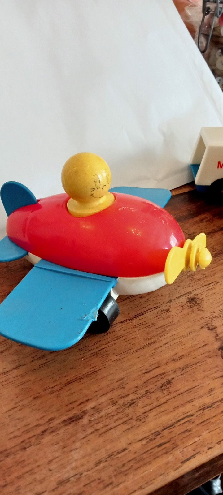 Fisher Price vliegtuig met piloot, Ophalen of Verzenden, Gebruikt