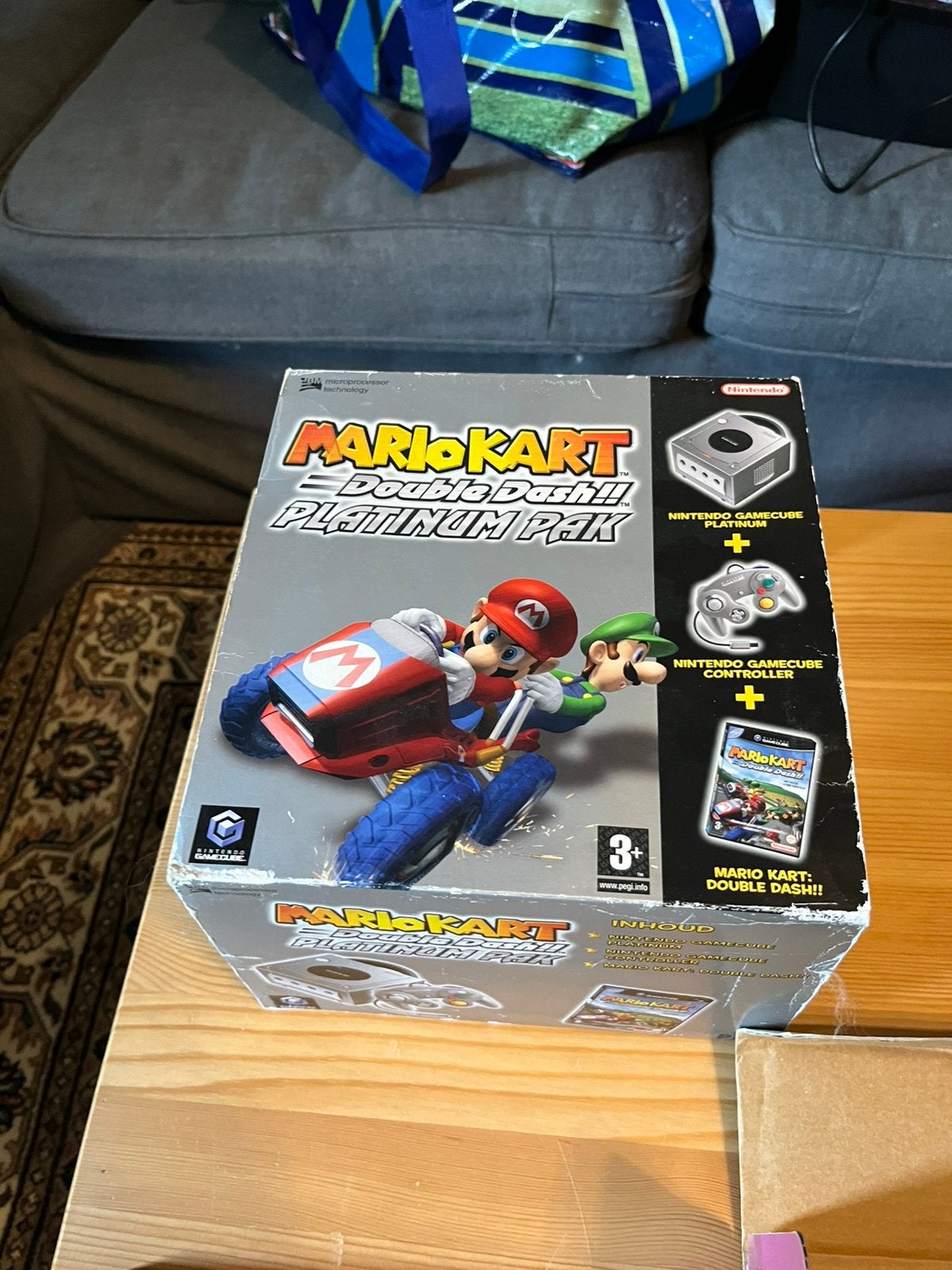 Nintendo gamecube console, mario kart double dash editie, Spelcomputers en Games, Ophalen, Racen en Vliegen, Zo goed als nieuw
