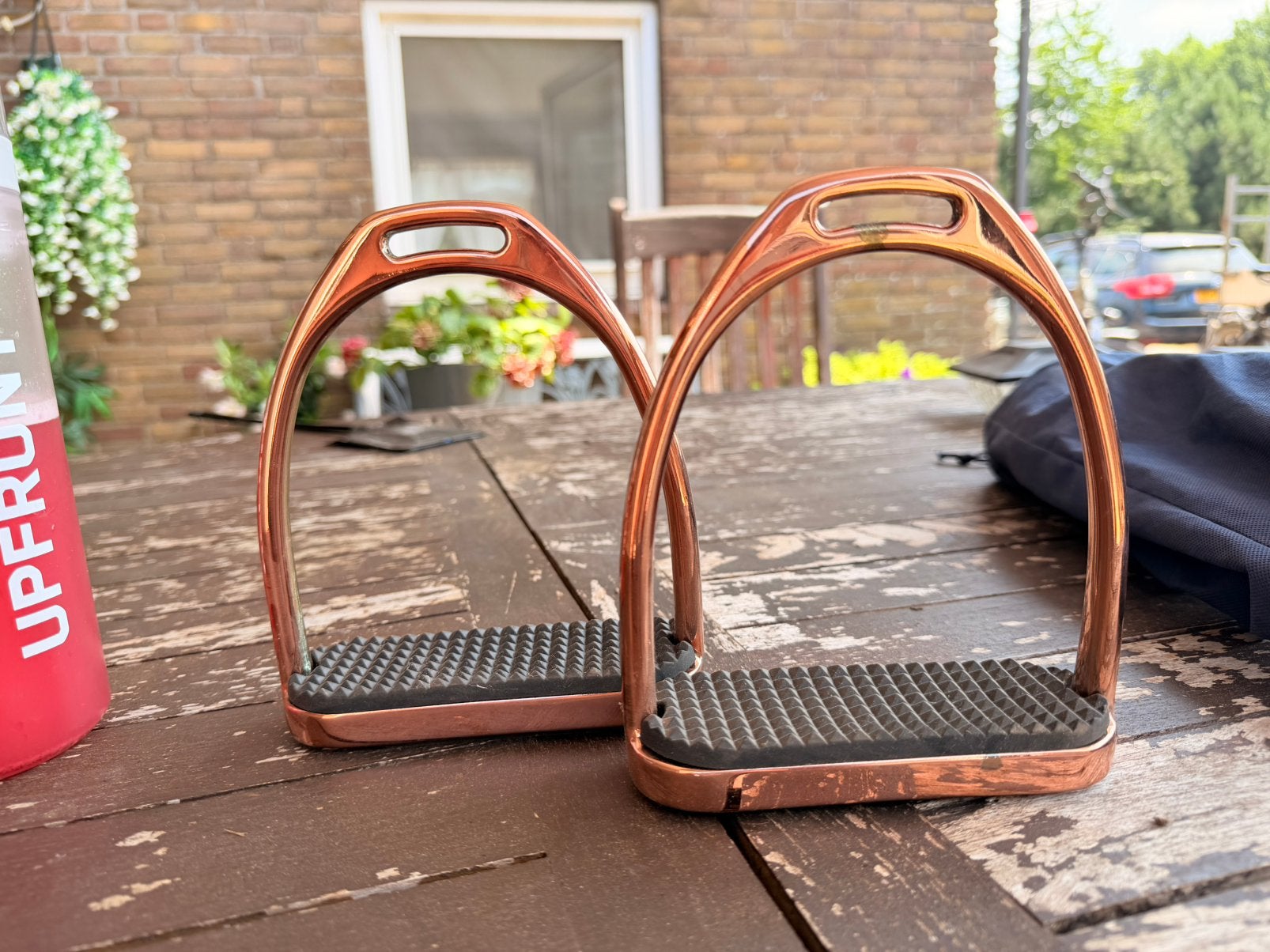 Rose gouden stijgbeugels, Ophalen, Zo goed als nieuw, Overige kleuren, Stijgbeugels
