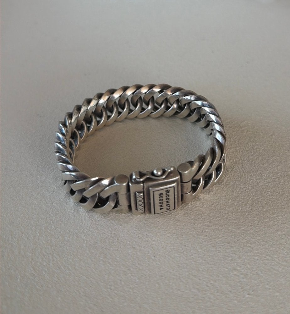 Buddha to Buddha Chain Small Armband, Sieraden, Tassen en Uiterlijk, Armbanden, Ophalen of Verzenden, Zo goed als nieuw, Zilver