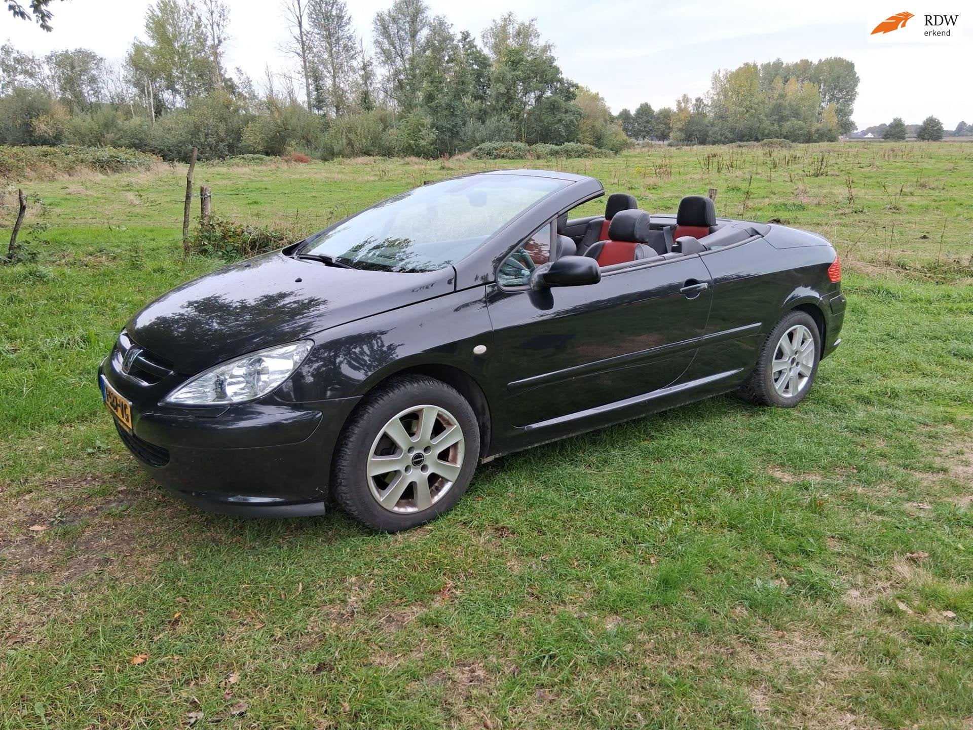 Peugeot 307 CC 2.0-16V, Auto's, Voorwielaandrijving, Gebruikt, Zwart, 4 cilinders