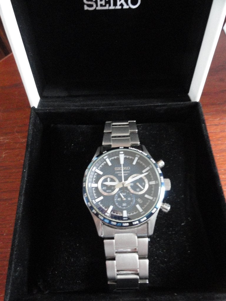 Seiko SSB445P1 herenhorloge, Overige merken, Staal, Staal, Polshorloge