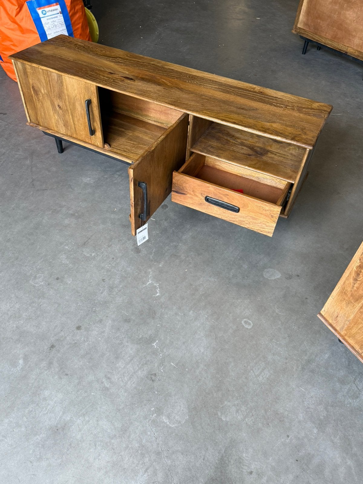 Weg geef prijs nieuw mango tv kast op=op, Ophalen, Nieuw, 25 tot 50 cm, Minder dan 100 cm