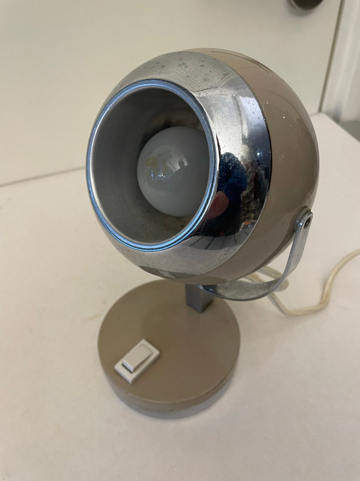 Vintage Space Age "Eyeball" Tafellamp Jaren '70, Ophalen of Verzenden