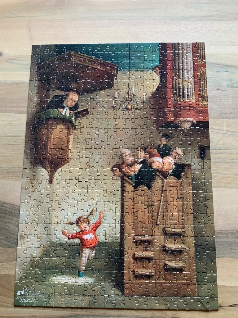 Marius van Dokkum legpuzzel ,500 stukjes, Ophalen of Verzenden, 500 t/m 1500 stukjes, Zo goed als nieuw, Legpuzzel