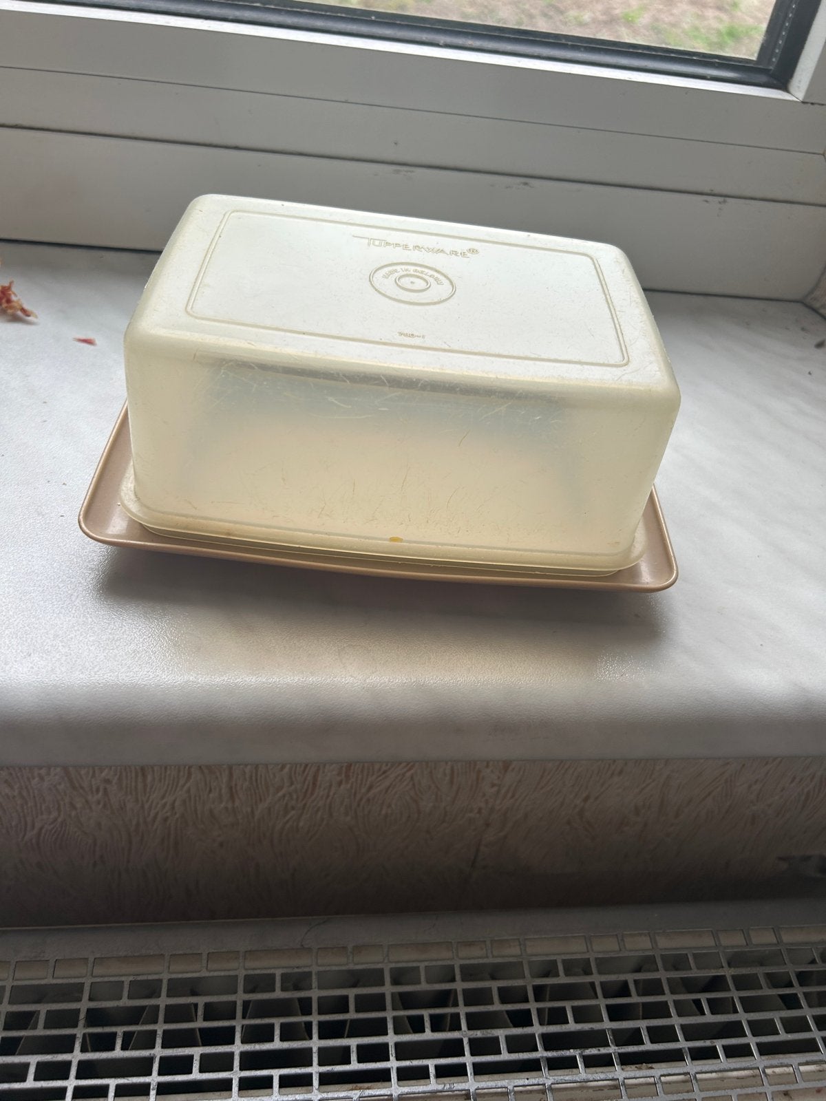 Tupperware botervloot, Huis en Inrichting, Keuken | Tupperware, Gebruikt, Botervloot, Ophalen of Verzenden, Met deksel