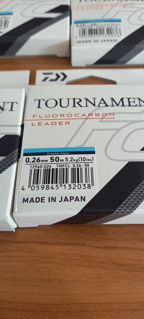 Daiwa Tournament Fluorocarbon 50% korting, Nieuw, Ophalen of Verzenden, Vislijn, Nvt