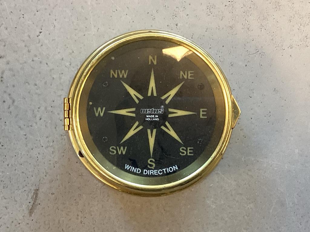 Messing Vetus Windrichtingaanwijzer - Made in Holland, Watersport en Boten, Navigatiemiddelen en Scheepselektronica, Nieuw, Gps of Kompas