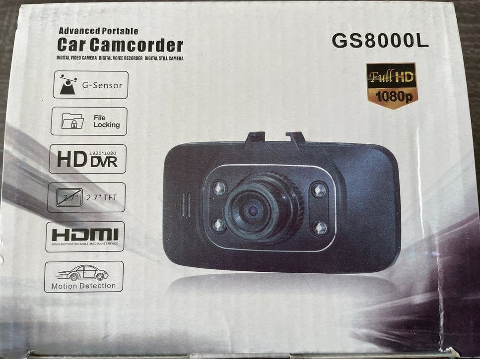 Dashcam GS8000L Full HD 1080P  met Bewegingsdetectie, Ophalen of Verzenden, Nieuw