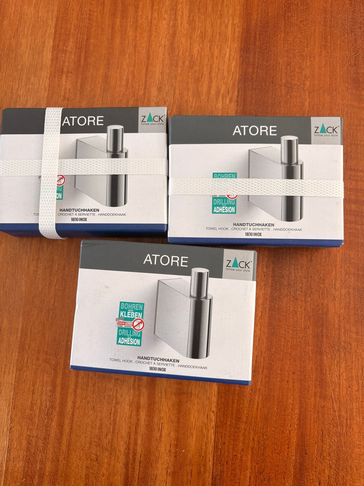 ZACK Atore dubbelzijdige handdoekhaak - Nieuw, Verzenden, Nieuw, Handdoekhaak, Wit