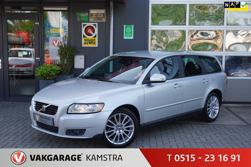 Volvo V50 2.0 Sport 146PK NAP Clima/Cruise/LM/PDC/Goed OH, Voorwielaandrijving, 1350 kg, Gebruikt, 1283 kg