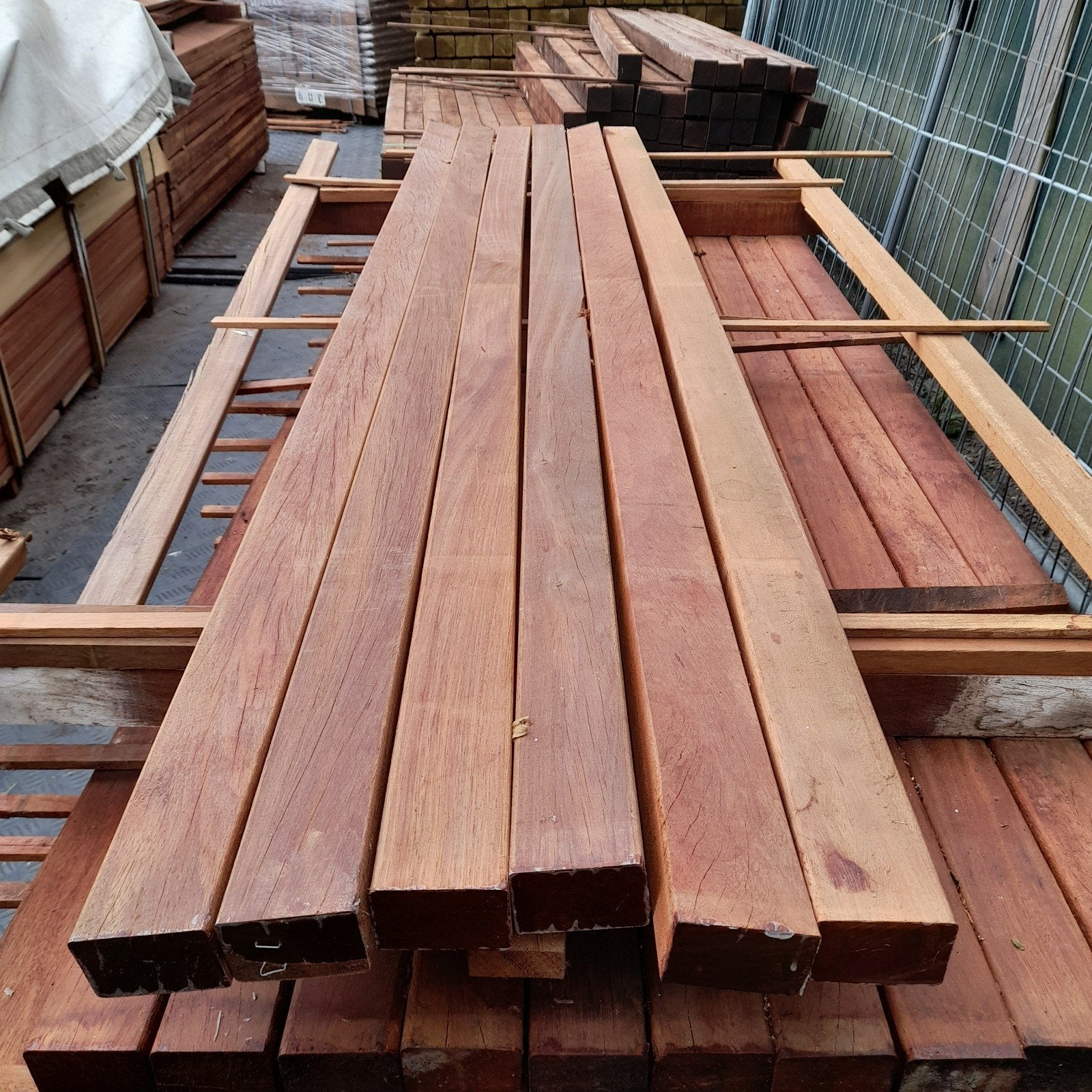 Hardhouten regels, B-keus, liggers, balken, tuin, vlonder, Ophalen, Nieuw, Hardhout, 180 tot 250 cm