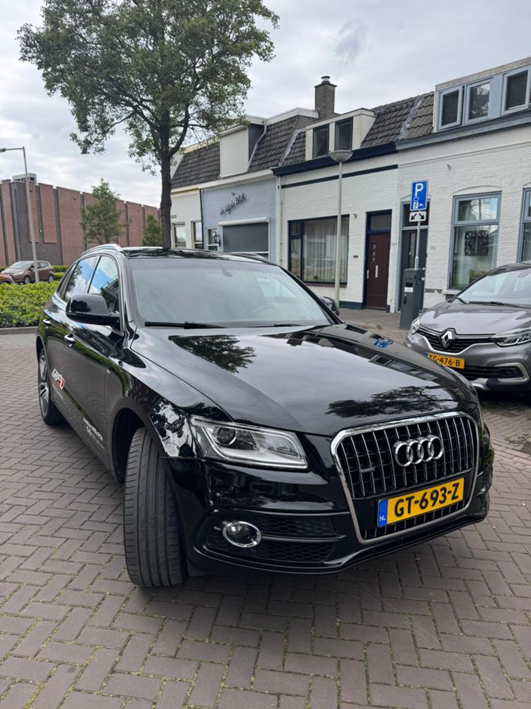 Audi Q5 2.0 Tfsi Quattro 165KW Tiptr 2015 Zwart, Automaat, Zwart, 4 cilinders, Leder en Stof