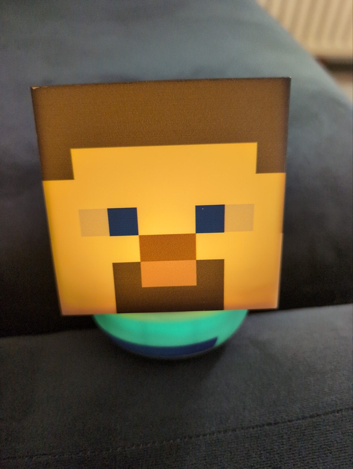 Minecraft Steve lamp - Leuk voor elke gamer!, Overige merken, Gebruikt, Kunststof, Meerkleurig