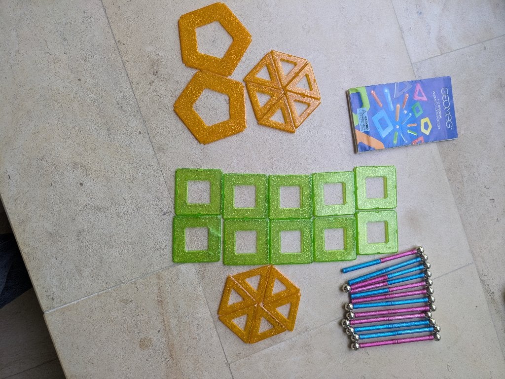 Geomag magnetisch bouwspeelgoed - zonder doos, Kinderen en Baby's, Ophalen of Verzenden, Gebruikt, Bouwen