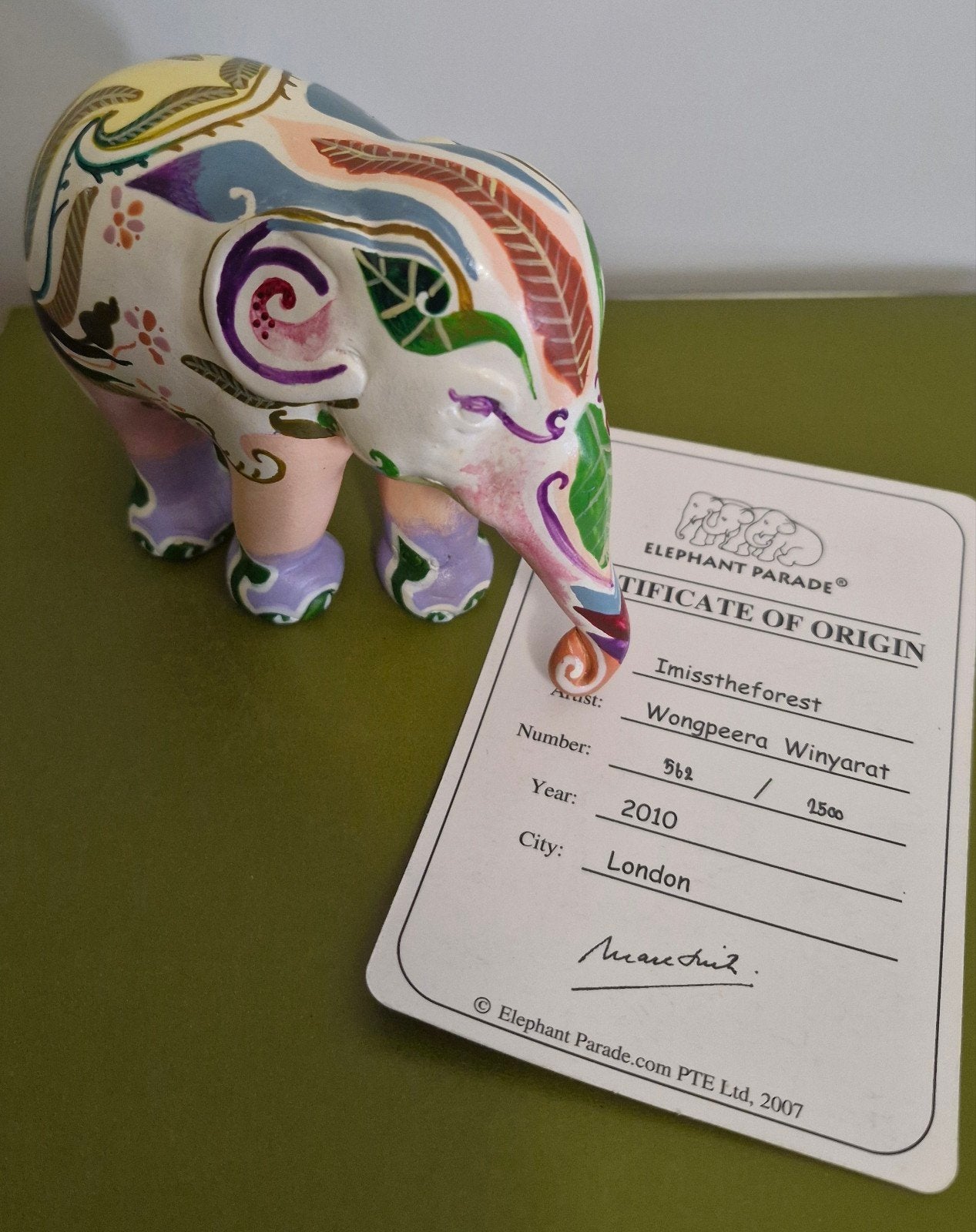Elephant Parade beeldje 'I miss the forest' met certificaat, Verzamelen, Ophalen of Verzenden, Nieuw, Dier