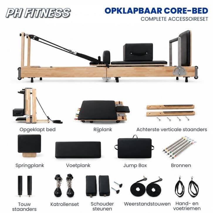PH Fitness Wooden Pilates Reformer - Studio Apparaat, Ophalen, Zurichstraat 20, 6135LP SITTARD, Support@phfitness.nl, Overige typen