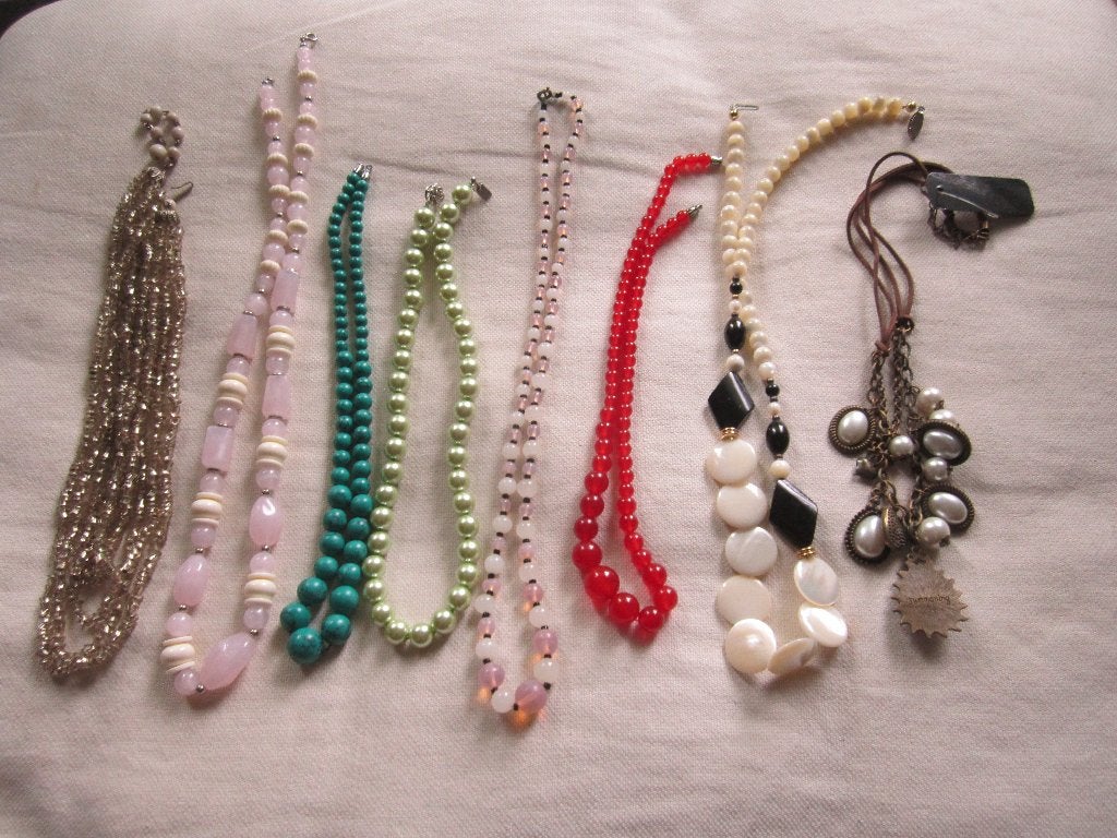 7.  Oude en vintage kettingen, bieden, Ophalen, Gebruikt, Overige kleuren, Overige materialen