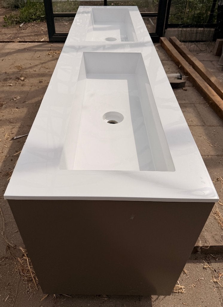 Wastafel, Huis en Inrichting, Badkamer | Badkamermeubels, Ophalen, 150 tot 200 cm, Zo goed als nieuw, Minder dan 100 cm