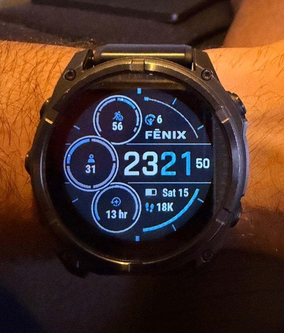 Garmin Fenix 8 Solar 51mm met Titanium band, Sieraden, Tassen en Uiterlijk, Afstand, Zwart, Ophalen of Verzenden, Zo goed als nieuw