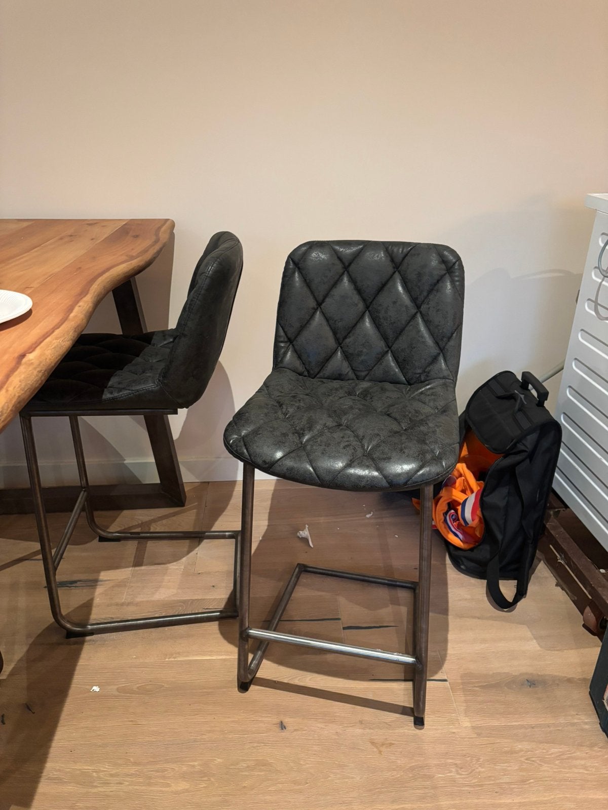 Barstoel 4 stuks, Huis en Inrichting, 4 krukken, Ophalen, Zo goed als nieuw, 60 tot 90 cm