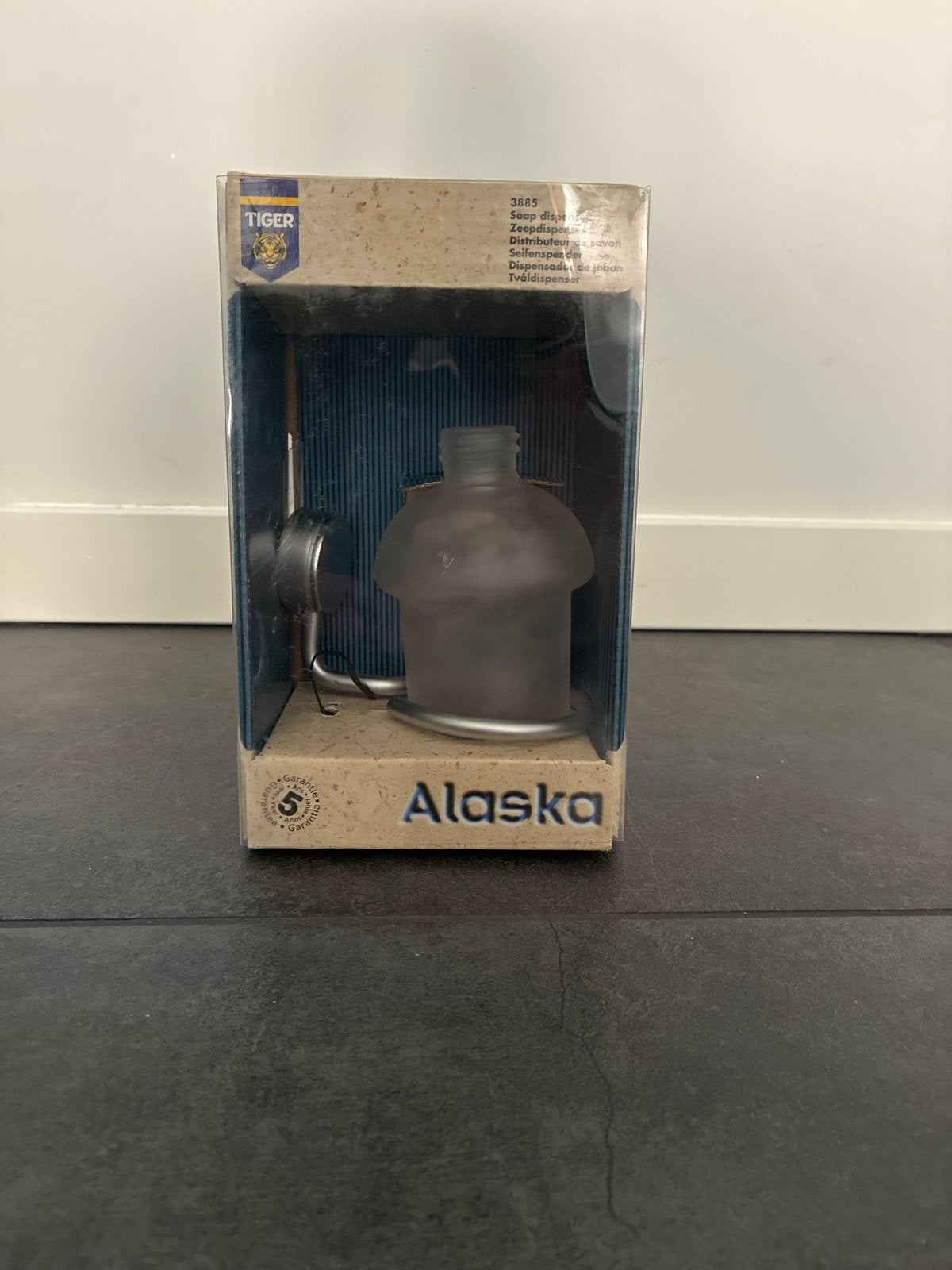 Tiger Alaska Zeepdispenser - Nieuw in doos, Overige merken, Nieuw, Grijs, Zeepdispenser/zeepbakje