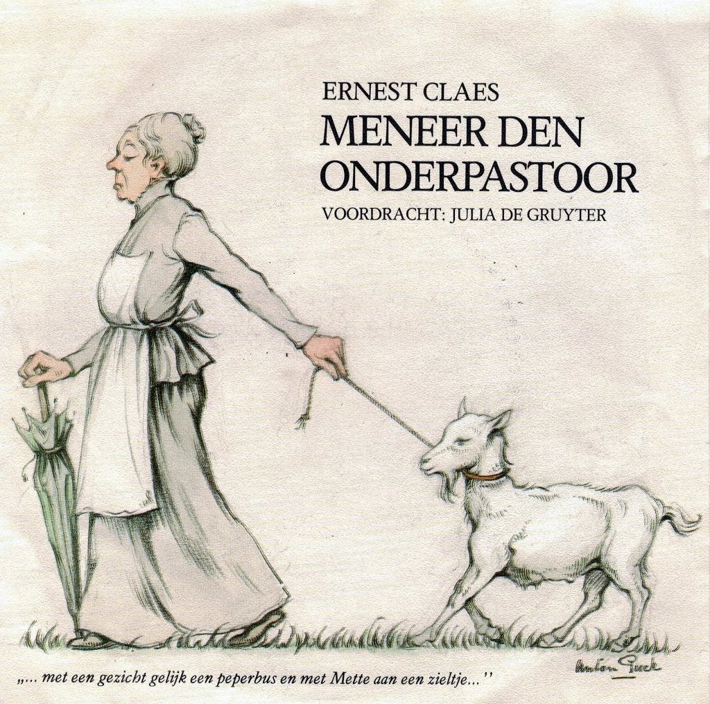 Ernest Claes, Meneer den onderpastoor. Hoes: Anton Pieck., Verzenden, Zo goed als nieuw, Levenslied of Smartlap, 12 inch