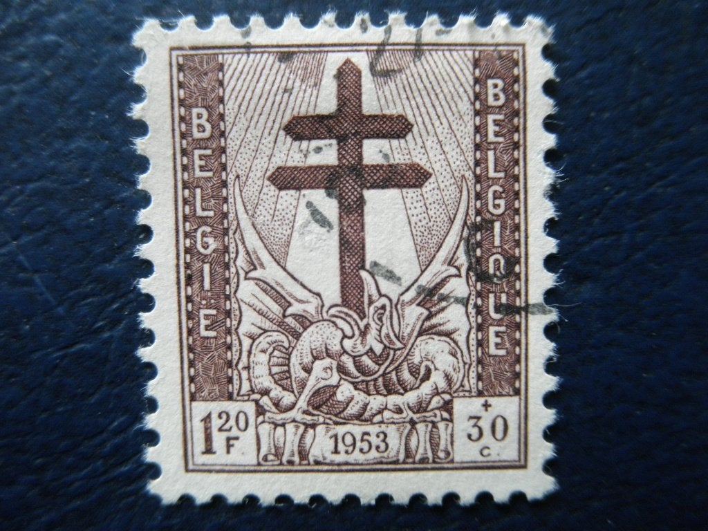 Postzegels België tbc 1953 nr. 981 - cw. 1,00., Ophalen of Verzenden, Gestempeld
