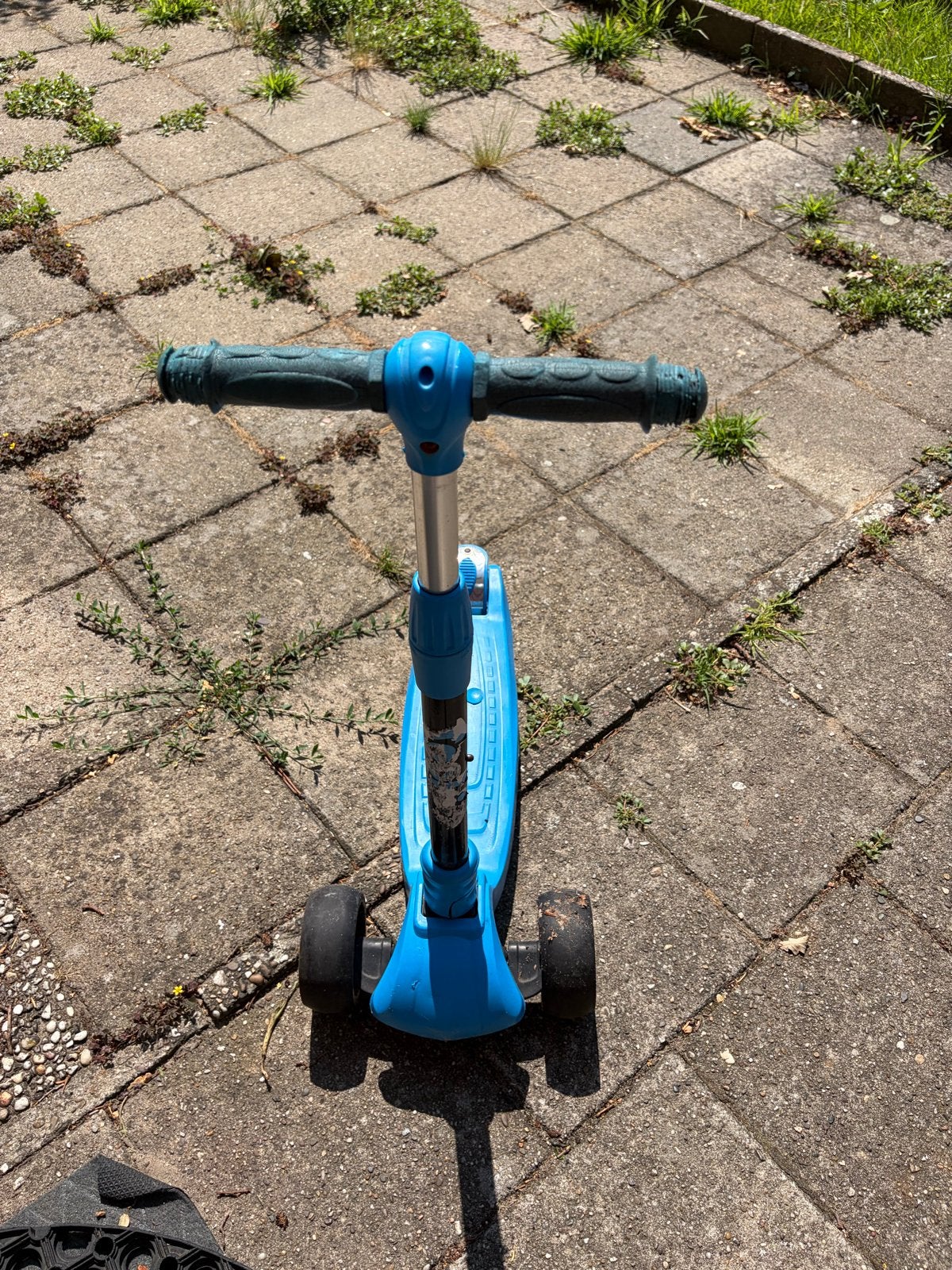 Blauwe kinderstep met 3 wielen, Fietsen en Brommers, Steps, Ophalen, Gebruikt, Gewone step