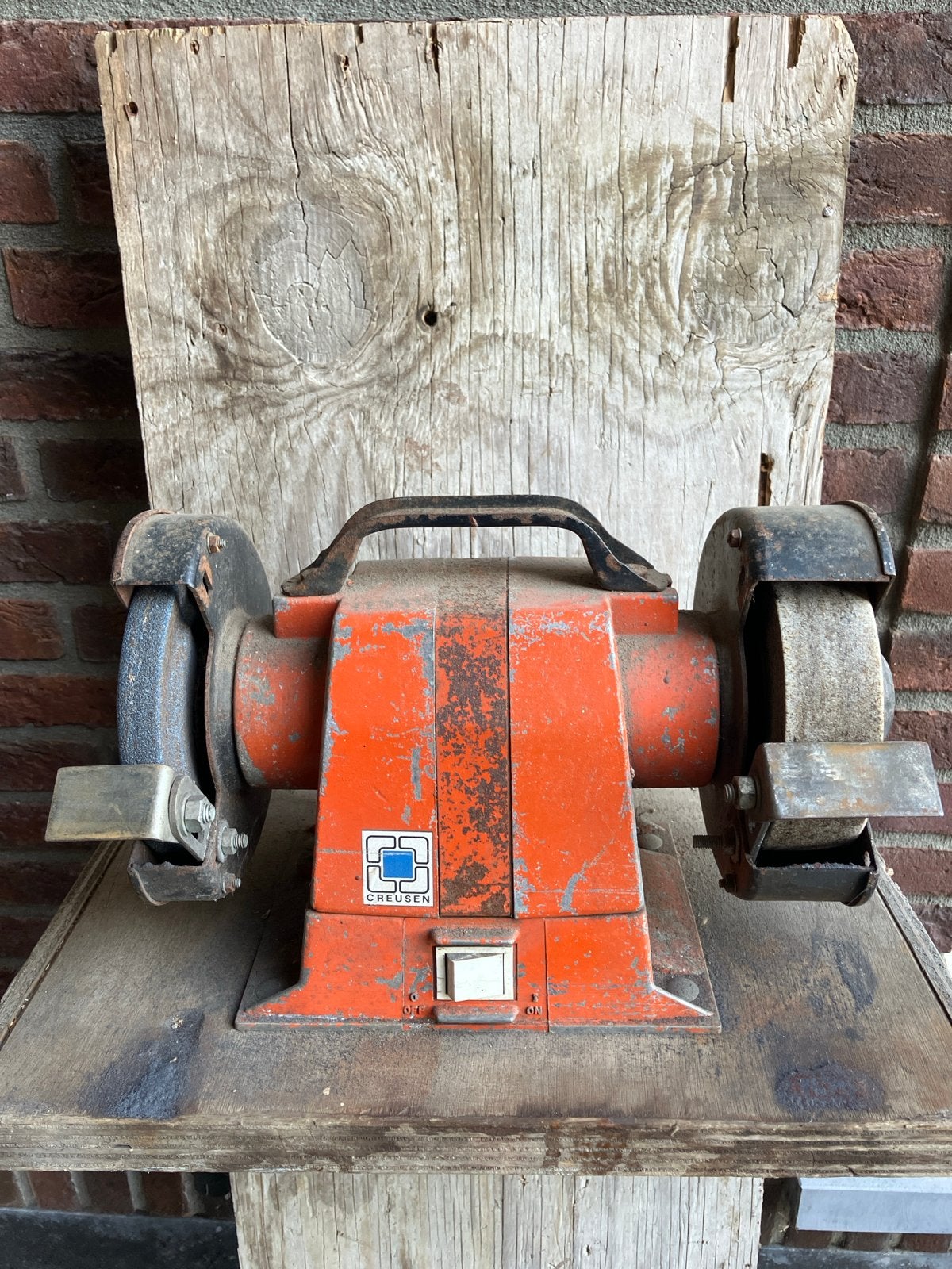 Creusen Werksbank slijpmachine DS 2150 TS, Ophalen, Gebruikt, Minder dan 700 watt, Werkbankslijpmachine