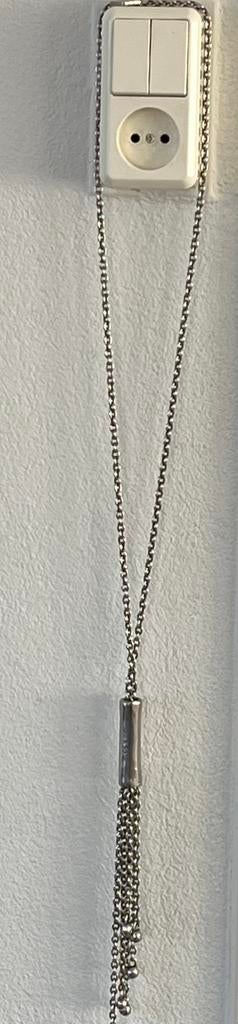 Verzilverde ketting UNO DE 50, Sieraden, Tassen en Uiterlijk, Kettingen, Ophalen of Verzenden, Zo goed als nieuw, Zilver, Zilver