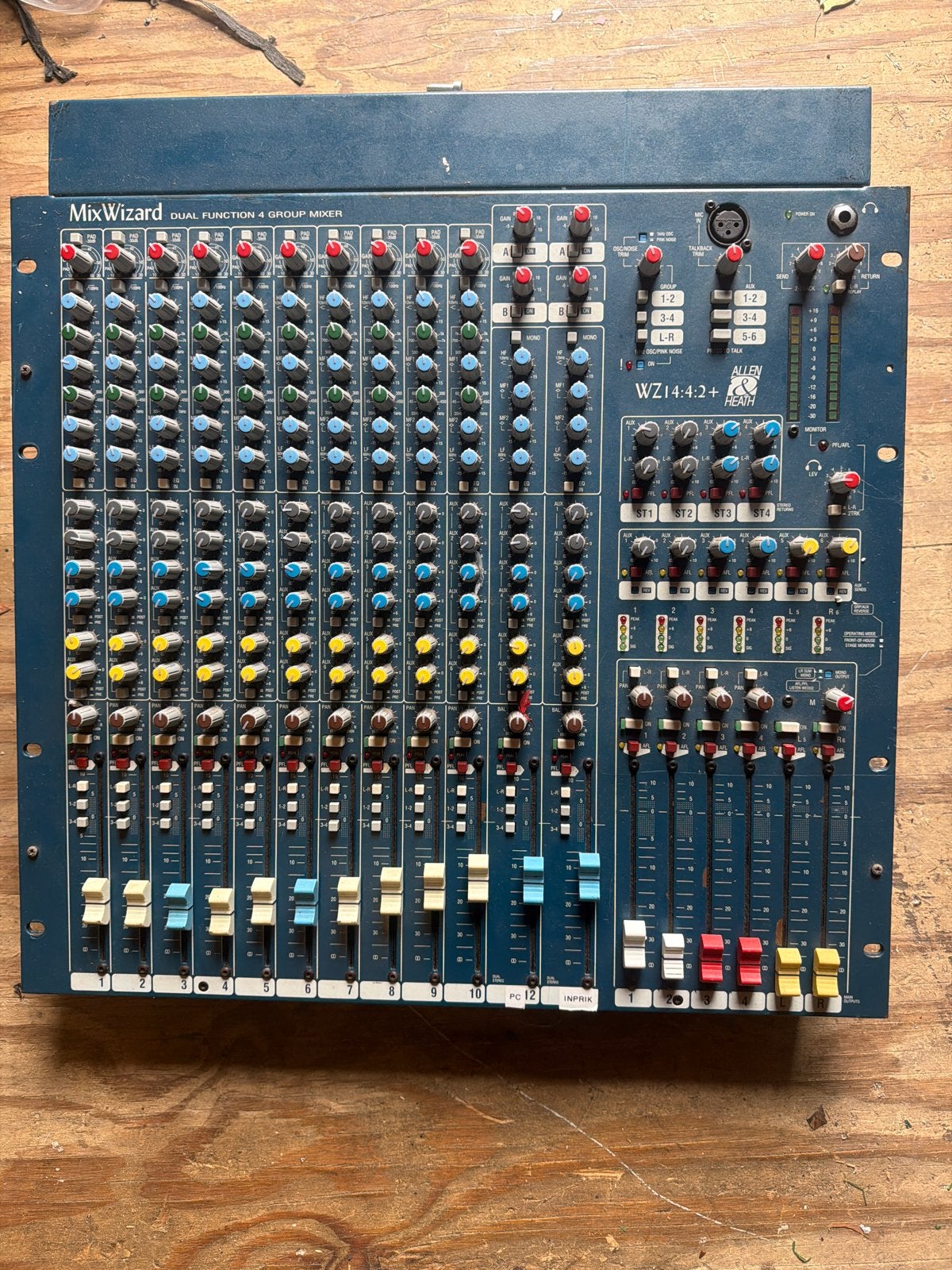 Allen & Heath MixWizard WZ14:4:2+ mengpaneel - defect, Muziek en Instrumenten, Ophalen, Gebruikt, 10 tot 20 kanalen, Microfooningang