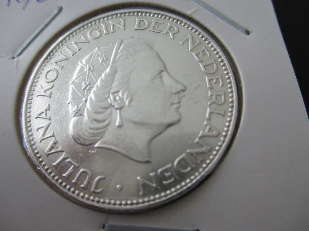 Rijksdaalder 1961, Postzegels en Munten, Munten | Nederland, Koningin Juliana, Zilver, Ophalen of Verzenden, Losse munt