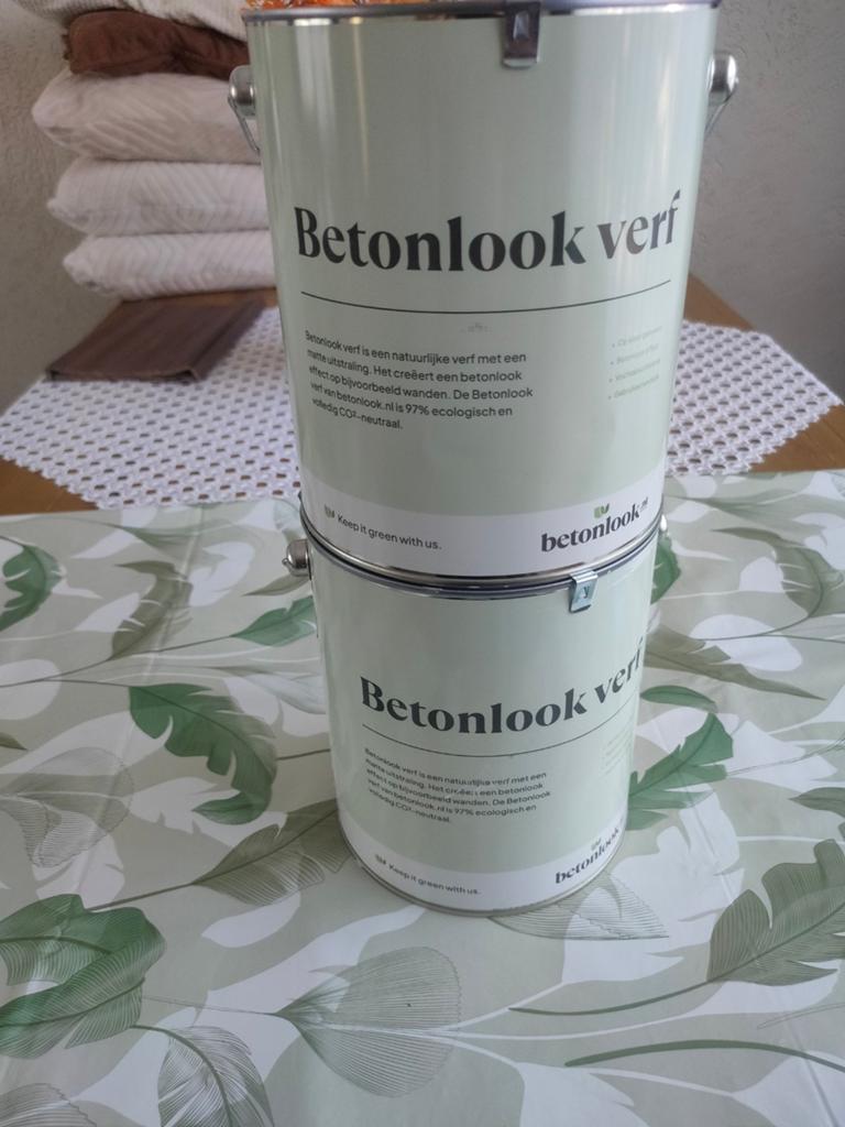 Betonlook verf - 4 kilo bus - BLV 231 Brullee, Doe-het-zelf en Verbouw, Verf, Beits en Lak, Ophalen of Verzenden