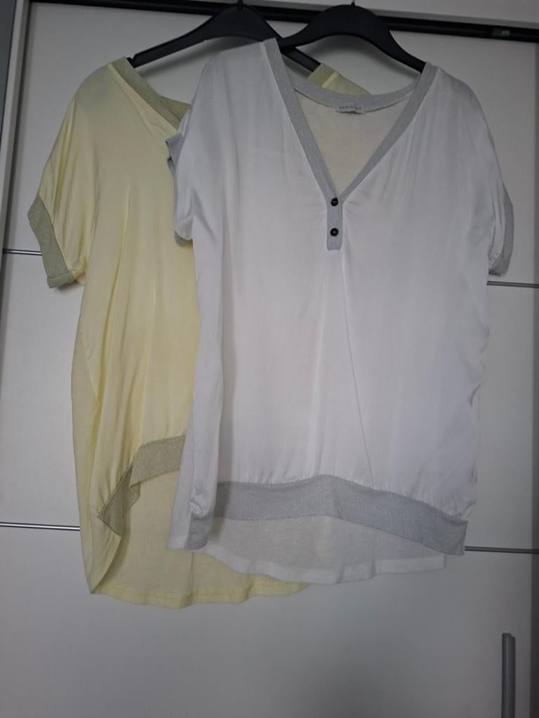 2 leuke blousjes M, Ophalen, Zo goed als nieuw, Maat 38/40 (M), Geel