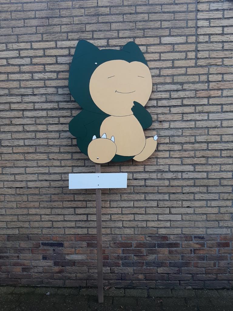 Uniek Snorlax Geboortebord - Pokémon Thema, Ophalen, Nieuw, Geboortebord