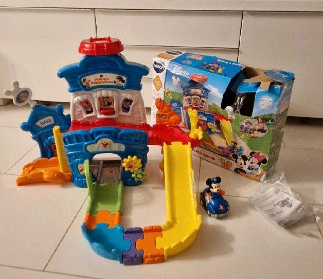 VTech Disney Mickey's Politiebureau Speelset, Ophalen of Verzenden, Zo goed als nieuw, 2 tot 4 jaar